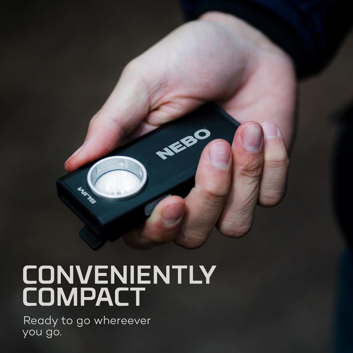 Foto 3 | Lámpara De Trabajo Nebo Slim, Recargable Por Usb, 500 Lúmenes, Color Negro - Venta Internacional.