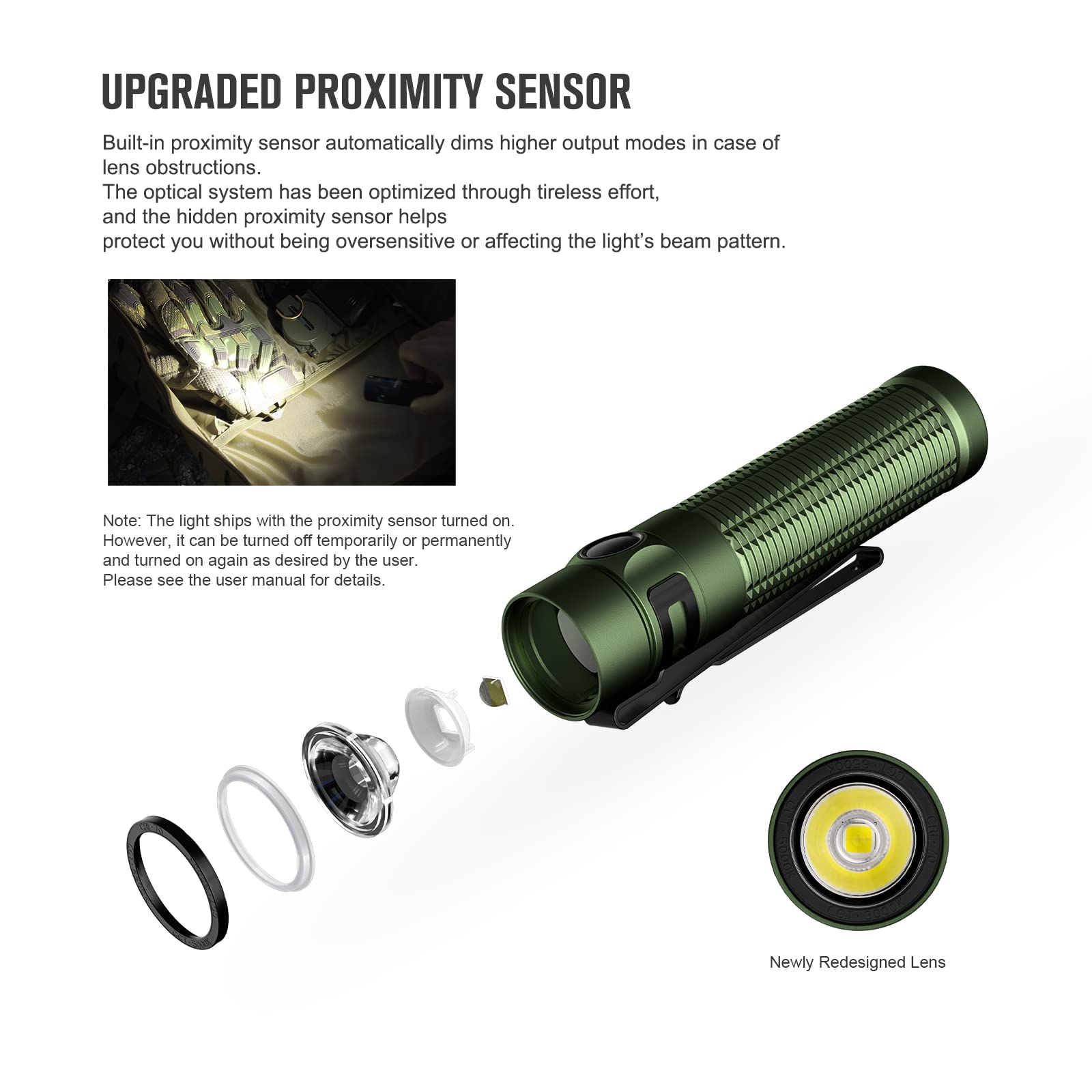 Foto 6 pulgar | Linterna Olight Baton3 Pro Max 2500 Lúmenes Recargable - Venta Internacional.