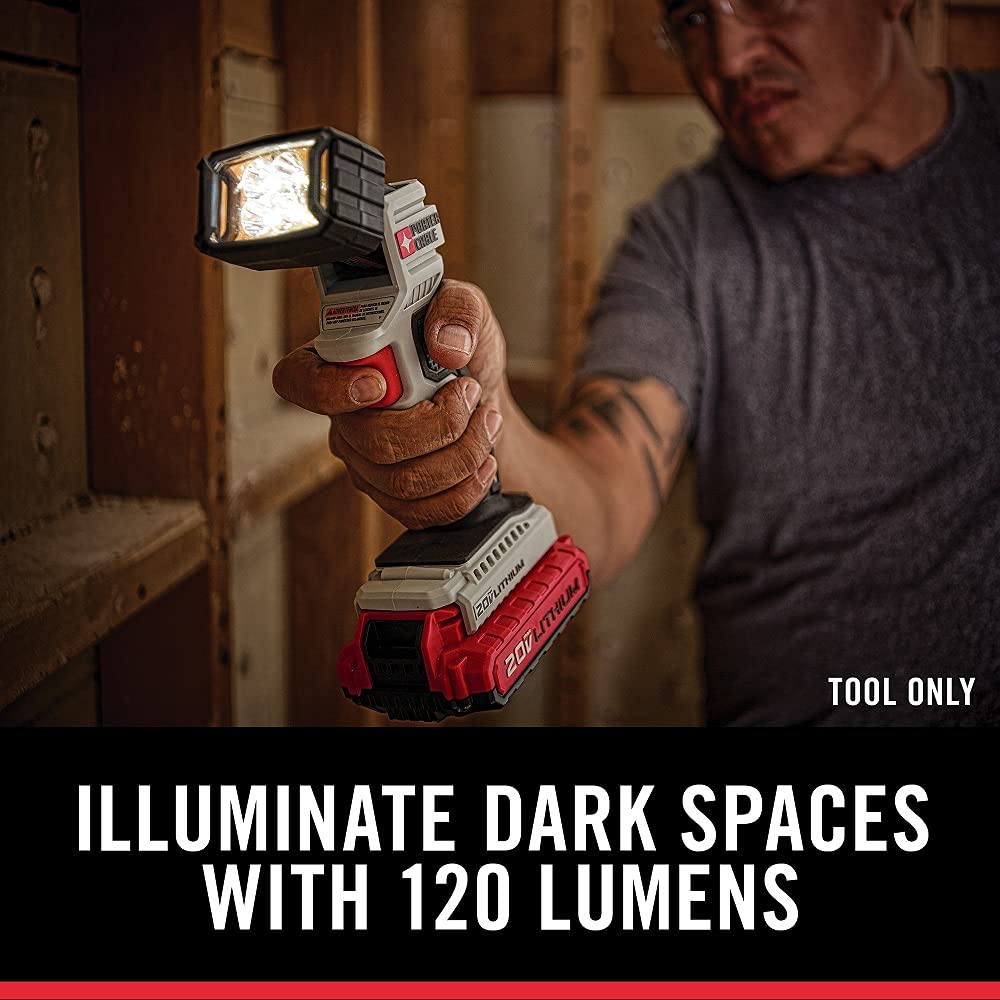 Foto 4 pulgar | Lámpara De Trabajo Porter-cable Led De 20 V Como Máximo, 120 Lúmenes Con 7,34 Cm - Venta Internacional.