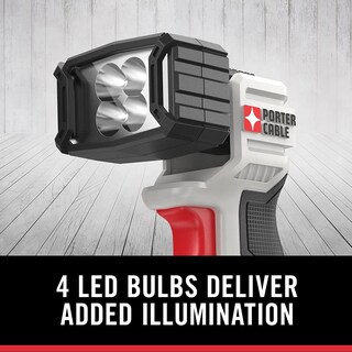 Foto 6 | Lámpara De Trabajo Porter-cable Led De 20 V Como Máximo, 120 Lúmenes Con 7,34 Cm - Venta Internacional.