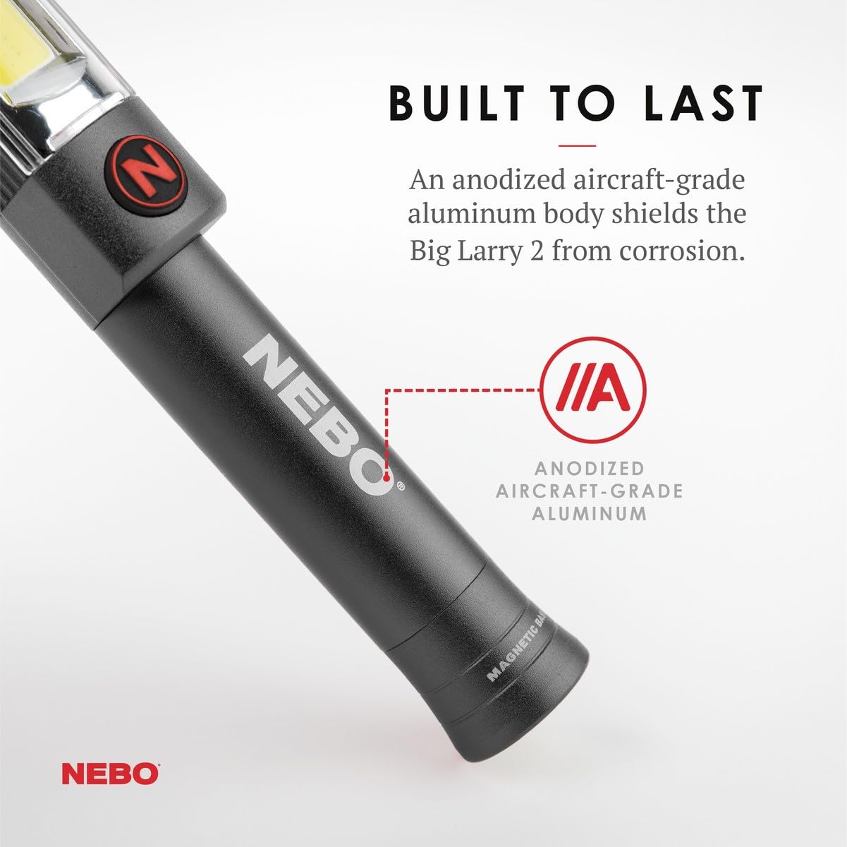 Foto 4 pulgar | Lámpara De Trabajo Nebo Big Larry 2 Power 500 Lm Con Clip Y Base Magnética - Venta Internacional.