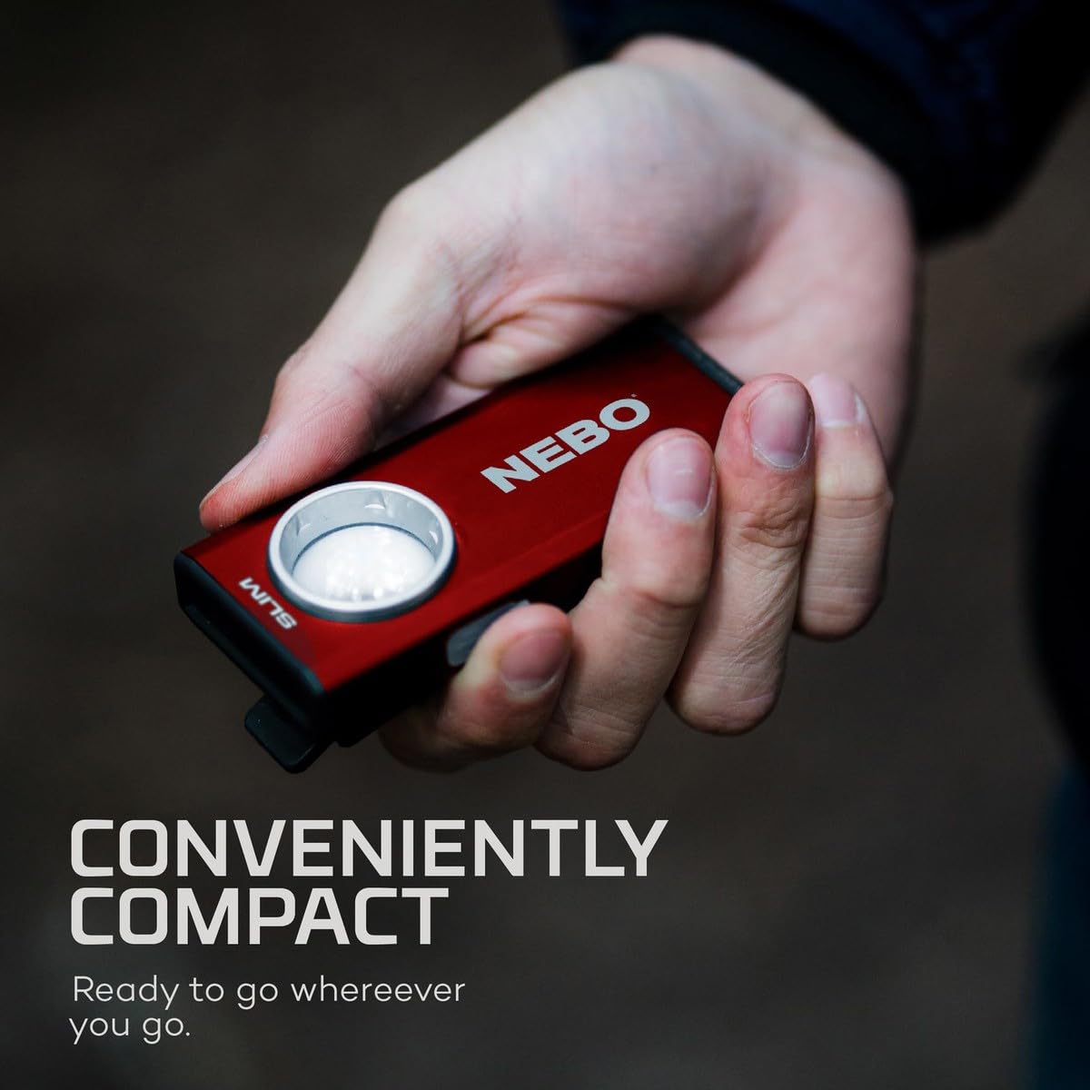 Foto 5 pulgar | Lámpara De Trabajo Nebo Slim, Recargable Por Usb, 500 Lúmenes, Color Rojo - Venta Internacional.