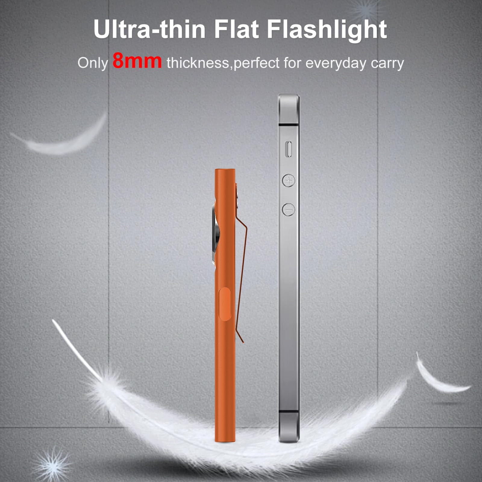 Foto 4 pulgar | Linterna Klarus E5 Recargable 600 Lúmenes Con Clip - Naranja - Venta Internacional.