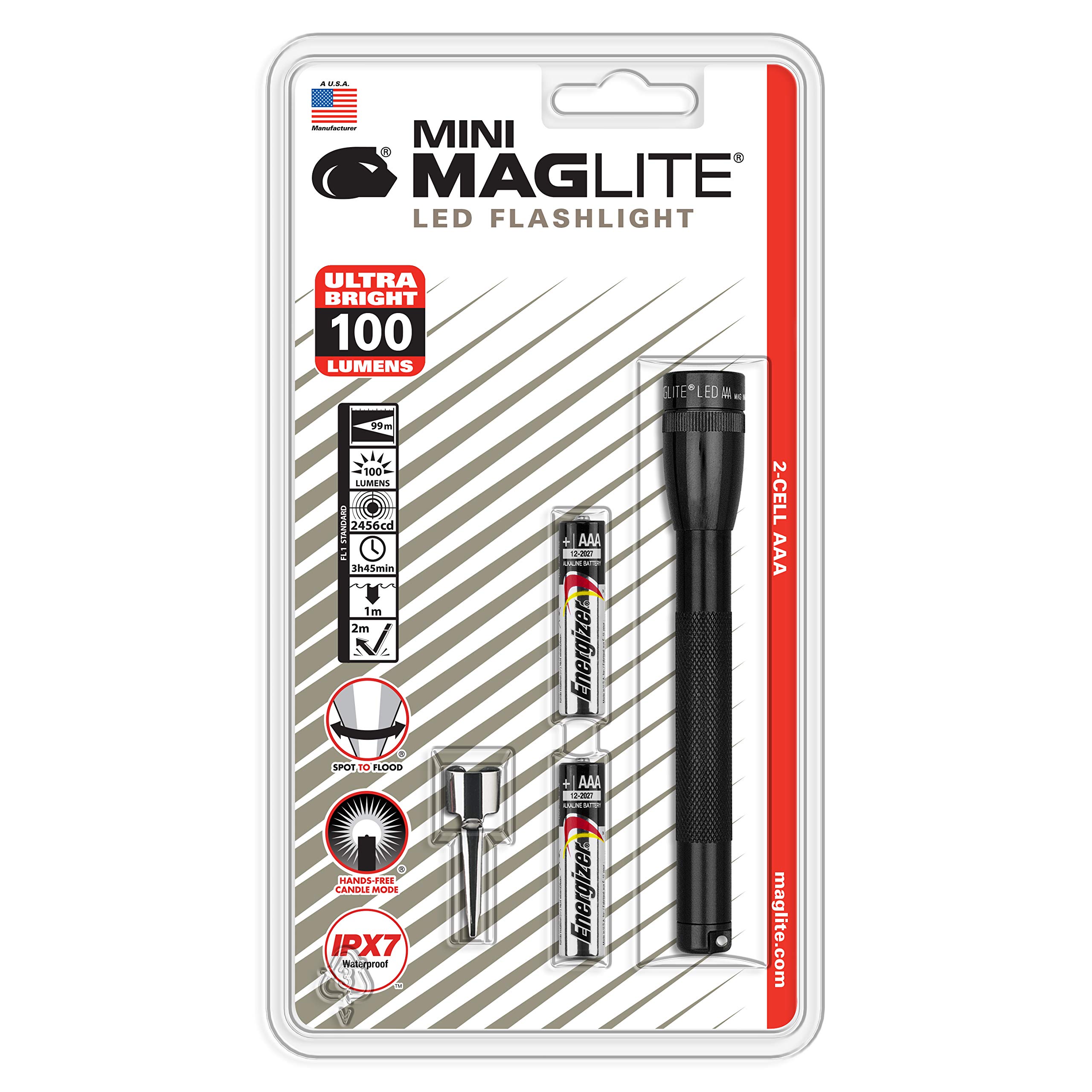 Foto 6 pulgar | Linterna Maglite Mini Led De 2 Celdas Aaa Negra Sp32016 - Venta Internacional.