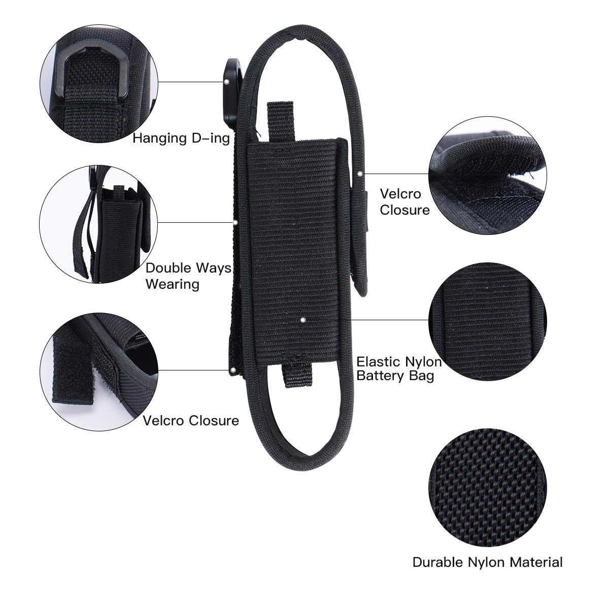 Foto 4 pulgar | Funda Para Linterna Wuben Led, Táctica, De Nailon - Venta Internacional.