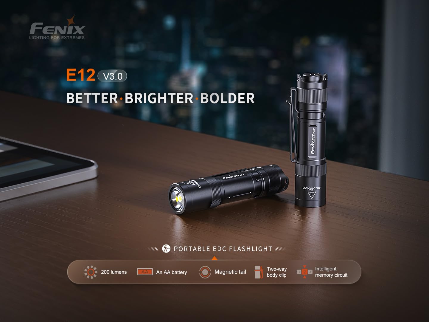 Foto 3 pulgar | Linterna Fenix E12 V3.0 Edc 200 Lúmenes Con Batería Lumentac - Venta Internacional.