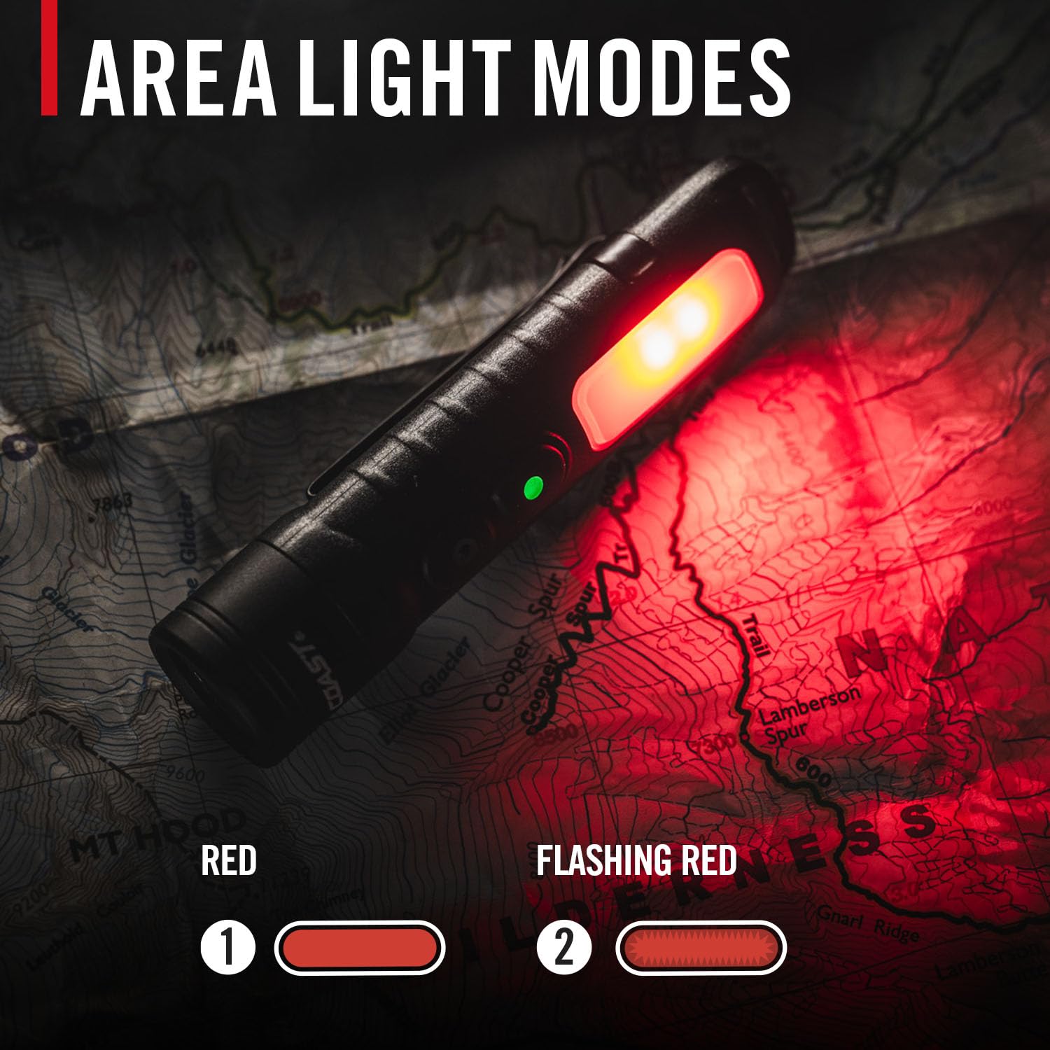 Foto 5 pulgar | Linterna Coast Kl35r, 600 Lúmenes, Recargable Con Luz Roja - Venta Internacional.