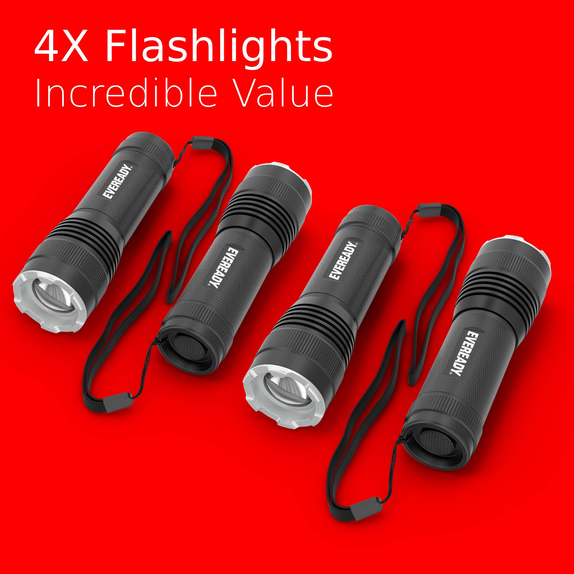 Foto 6 pulgar | Linterna Eveready S300 Pro Led 300 Lúmenes Ipx4 Resistente Al Agua (paquete De 4) - Venta Internacional.
