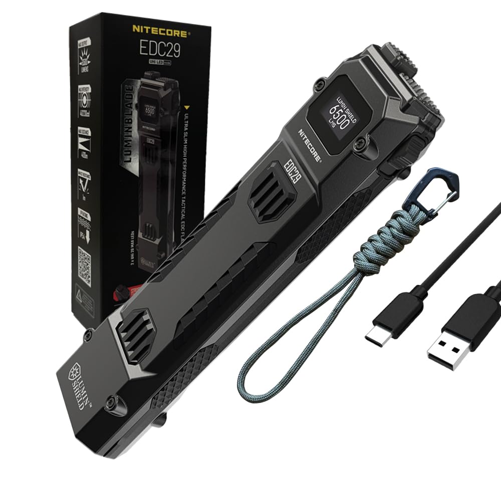 Foto 2 pulgar | Linterna Nitecore Edc29 Recargable De 6500 Lúmenes Con Cable - Venta Internacional.