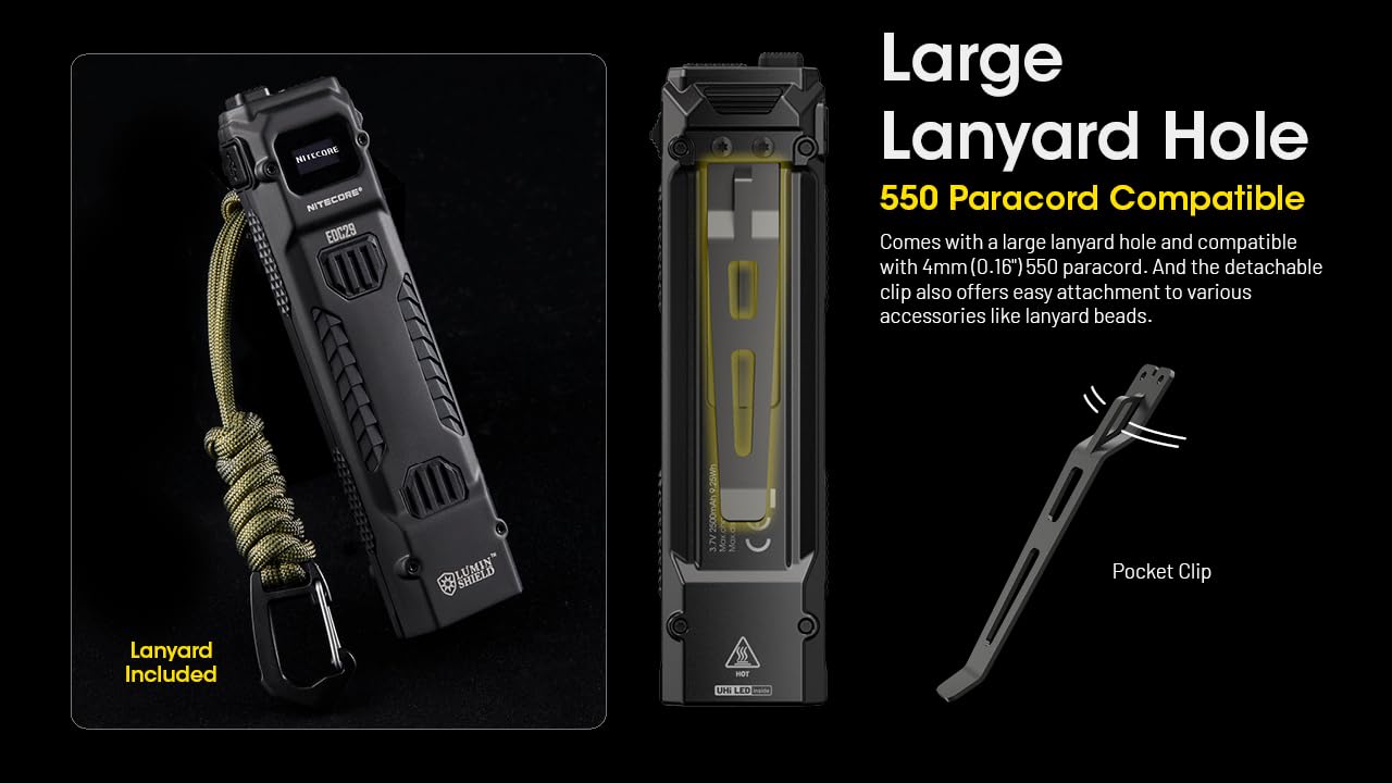 Foto 5 pulgar | Linterna Nitecore Edc29 Recargable De 6500 Lúmenes Con Cable - Venta Internacional.