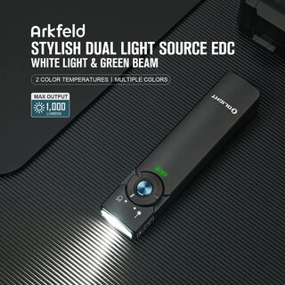 Foto 2 | Linterna Olight Arkfeld Edc Flat 1000 Lúmenes Con Haz Verde - Venta Internacional.