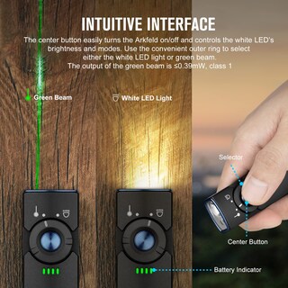 Foto 3 | Linterna Olight Arkfeld Edc Flat 1000 Lúmenes Con Haz Verde - Venta Internacional.