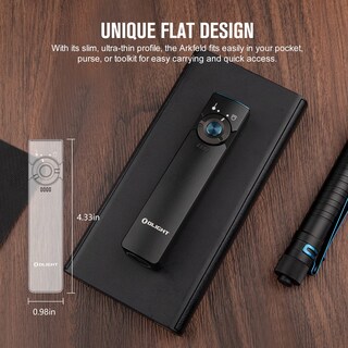 Foto 4 | Linterna Olight Arkfeld Edc Flat 1000 Lúmenes Con Haz Verde - Venta Internacional.