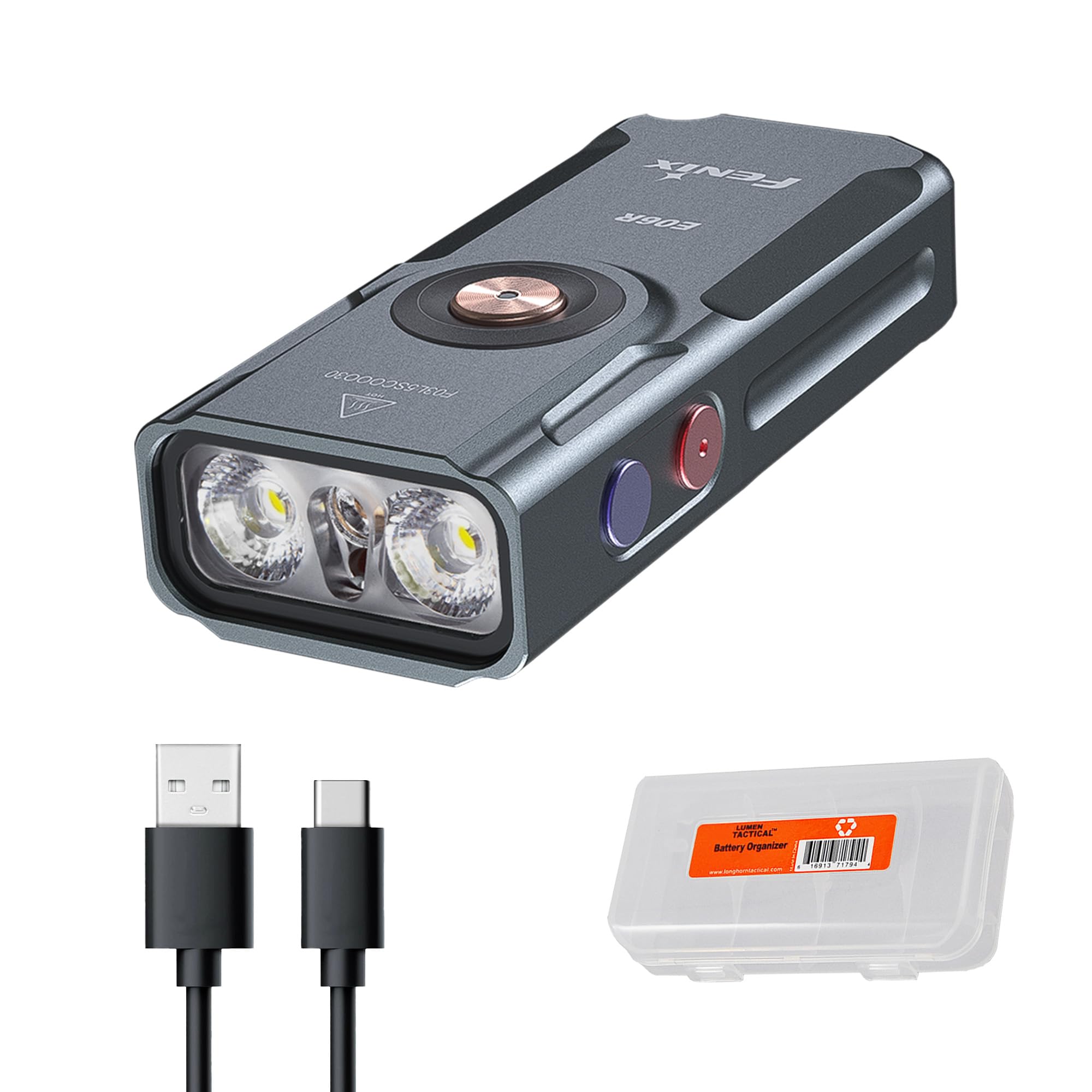 Foto 2 pulgar | Linterna Fenix E06r 700 Lúmenes Usb-c Recargable Gris - Venta Internacional.