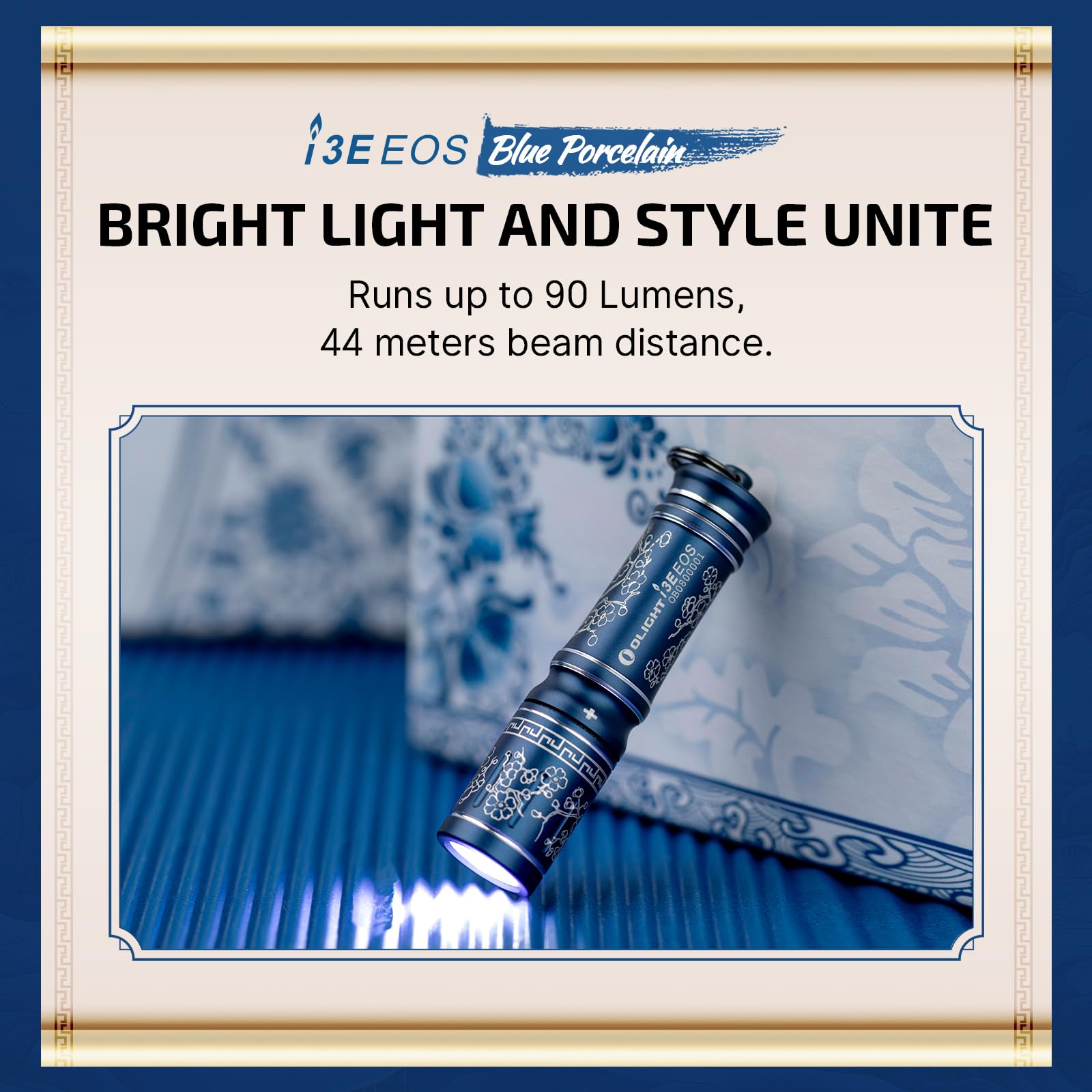 Foto 3 pulgar | Linterna Olight I3e Eos Pmma Tir Con Lente 90 Lúmenes, Color Azul - Venta Internacional.