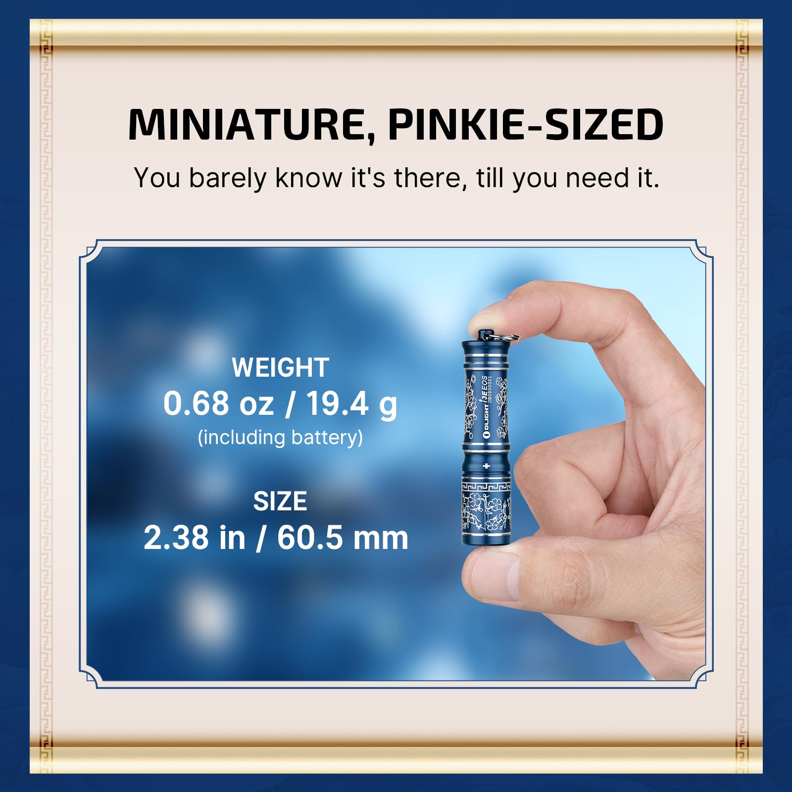 Foto 4 pulgar | Linterna Olight I3e Eos Pmma Tir Con Lente 90 Lúmenes, Color Azul - Venta Internacional.