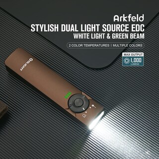 Foto 2 | Linterna Olight Arkfeld Edc Flat 1000 Lúmenes Con Haz Verde - Venta Internacional.