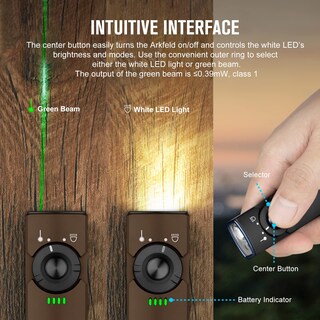 Foto 3 | Linterna Olight Arkfeld Edc Flat 1000 Lúmenes Con Haz Verde - Venta Internacional.
