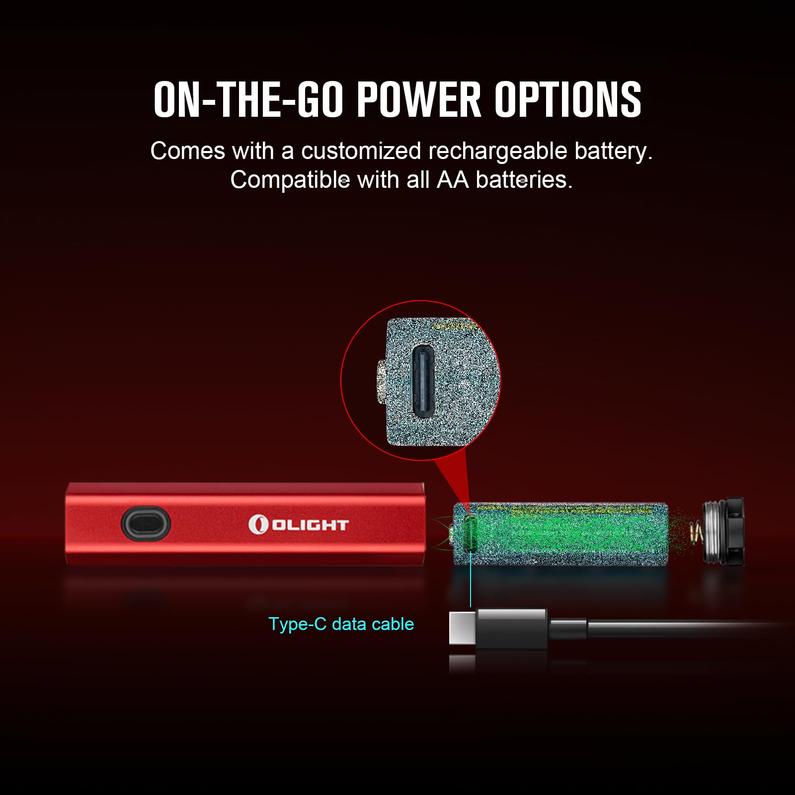Foto 5 pulgar | Linterna Olight Difusa Recargable Edc 700 Lúmenes Roja - Venta Internacional.