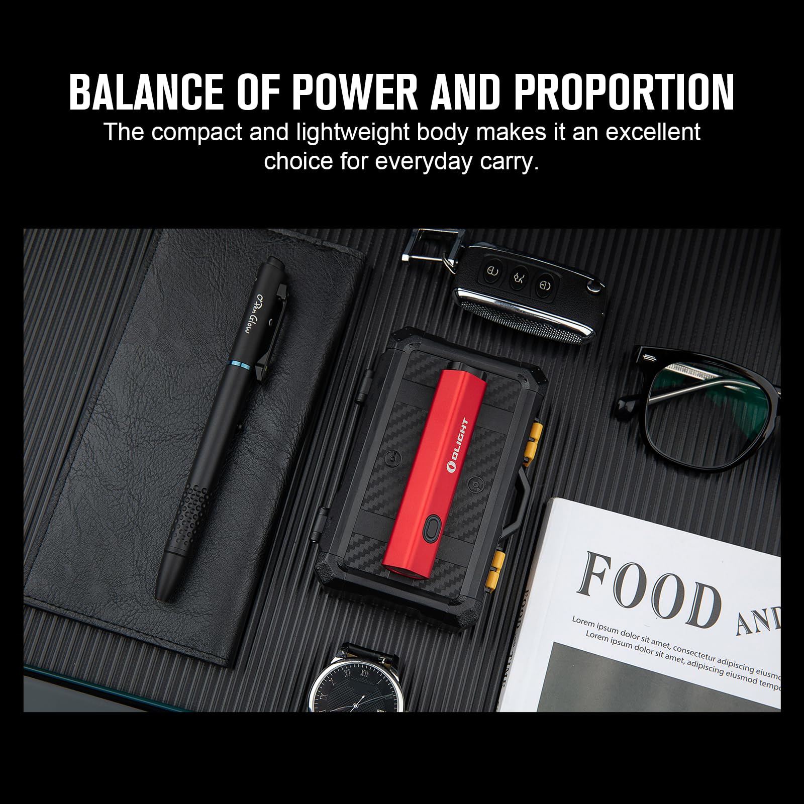 Foto 5 | Linterna Olight Difusa Recargable Edc 700 Lúmenes Roja - Venta Internacional.