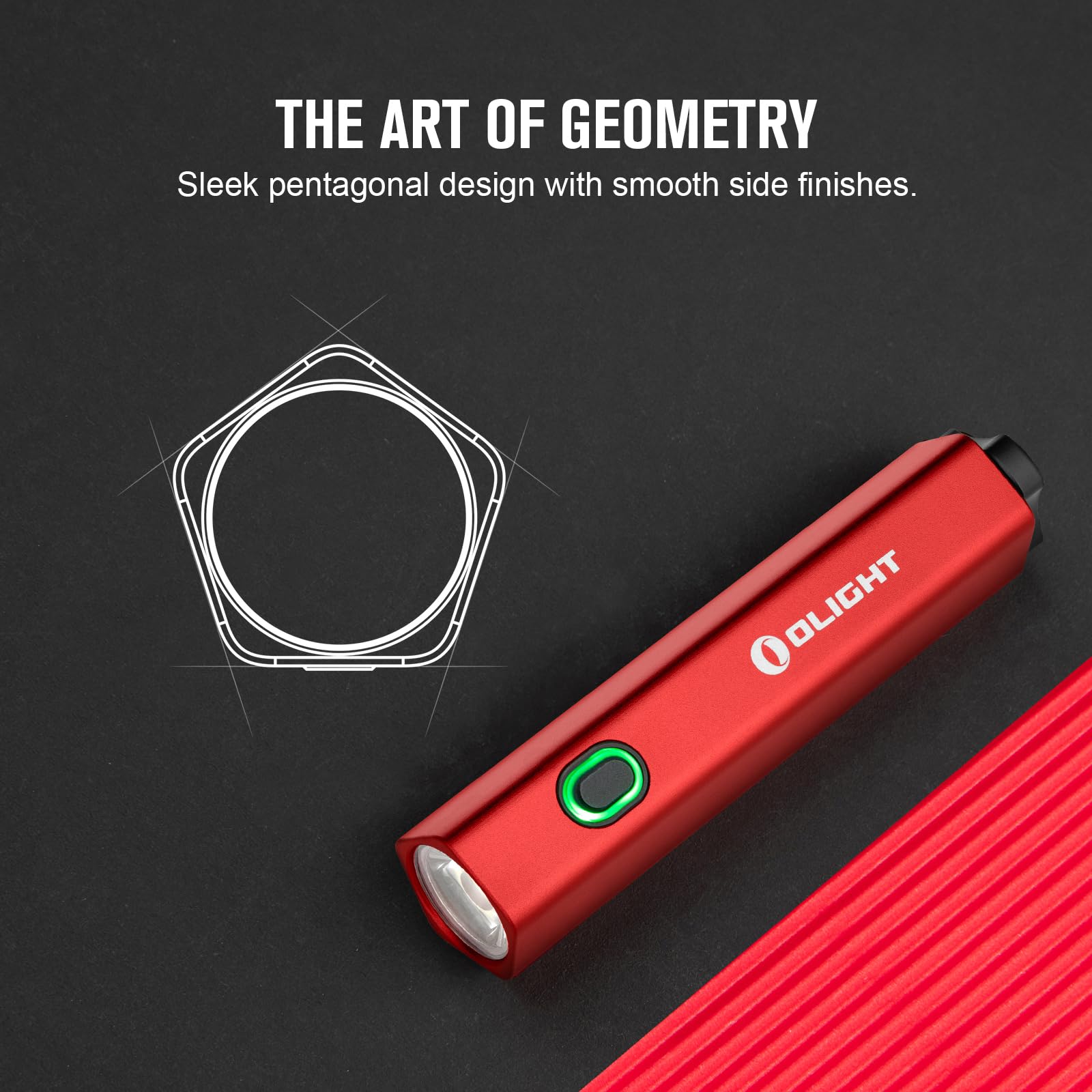 Foto 7 pulgar | Linterna Olight Difusa Recargable Edc 700 Lúmenes Roja - Venta Internacional.