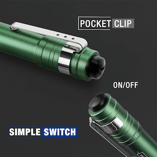 Foto 4 | Pen Light Workpro Led Con Bolsillo De Aluminio Con Clip, Color Verde, Paquete De 4 - Venta Internacional.