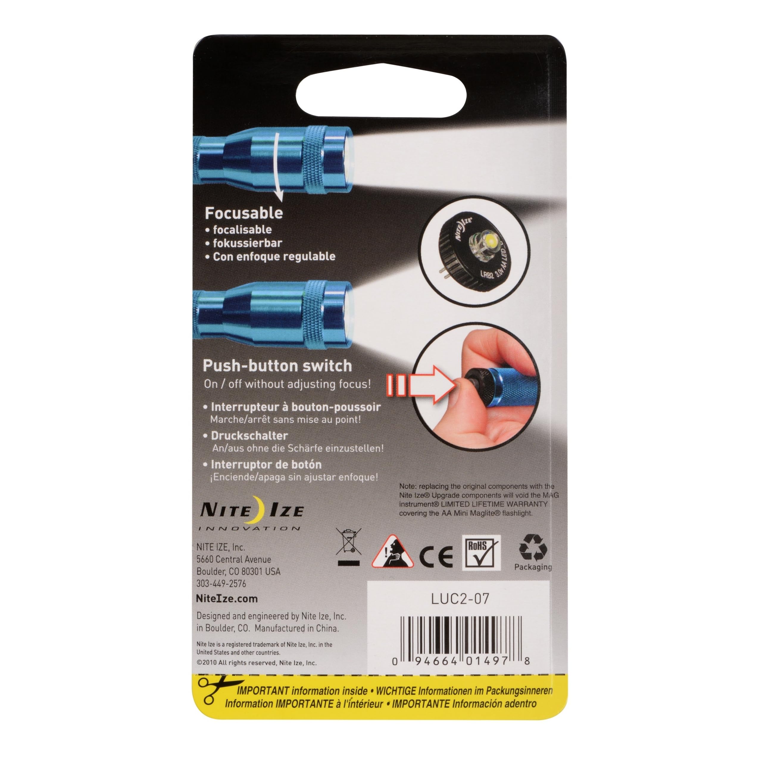 Foto 7 pulgar | Linterna Led Nite Ize Mini Maglite 2 Piezas - Venta Internacional