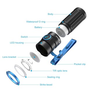 Foto 7 | Linterna Olight Baton3 1200 Lúmenes Ultracompacta Edc Negra - Venta Internacional