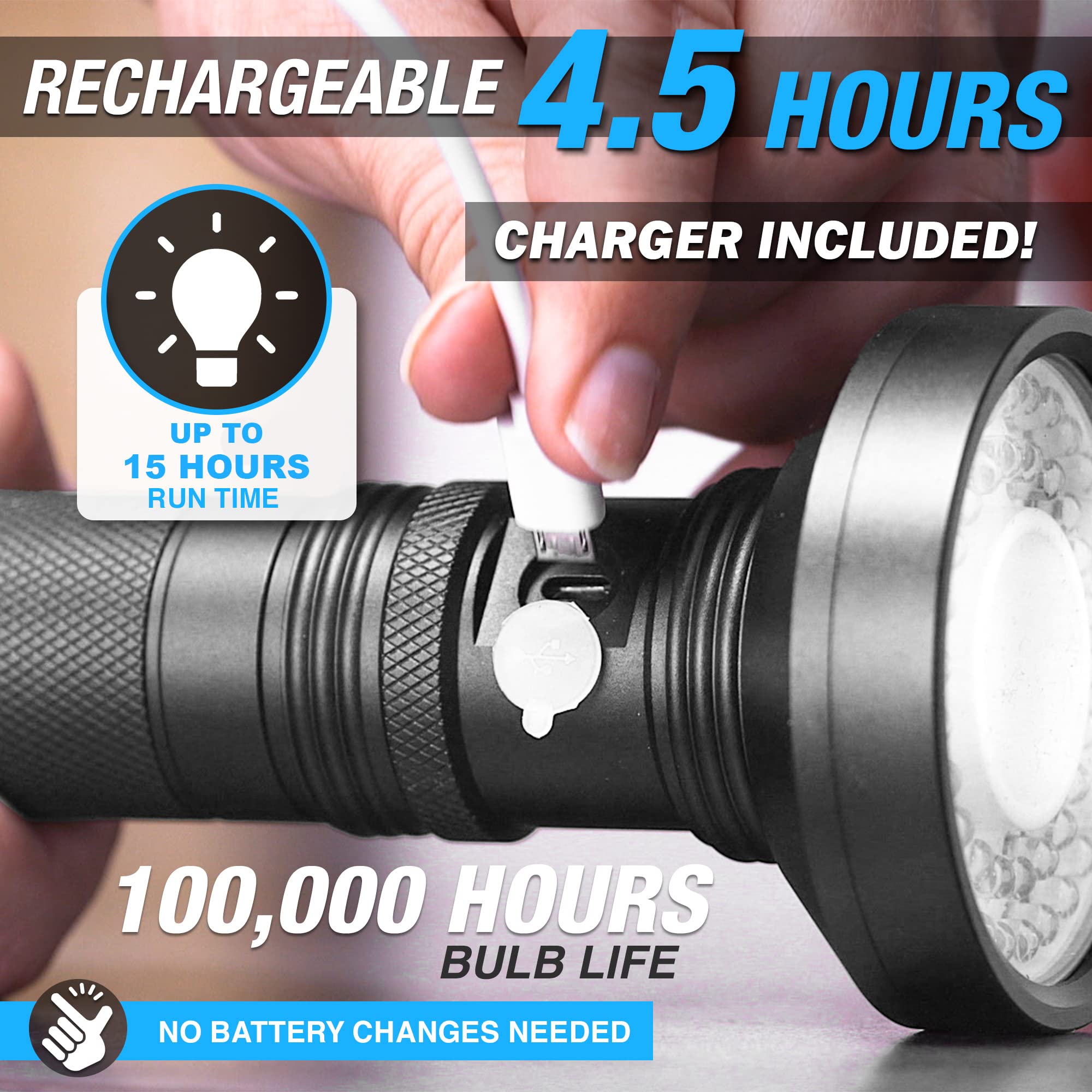 Foto 4 pulgar | Linterna Bell+Howell Taclight Max Led Recargable de 500 Lúmenes - Venta Internacional