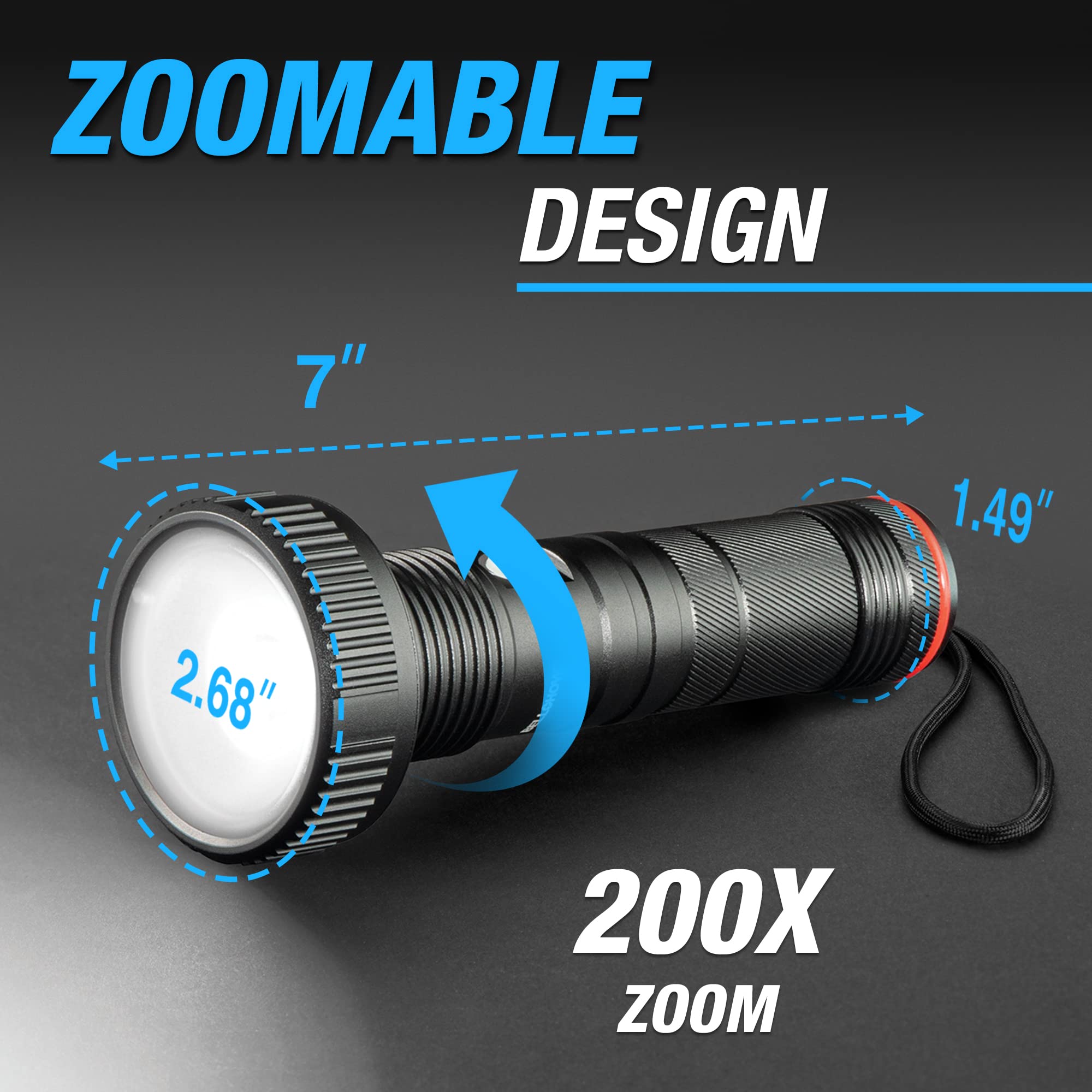Foto 7 pulgar | Linterna Bell+Howell Taclight Max Led Recargable de 500 Lúmenes - Venta Internacional
