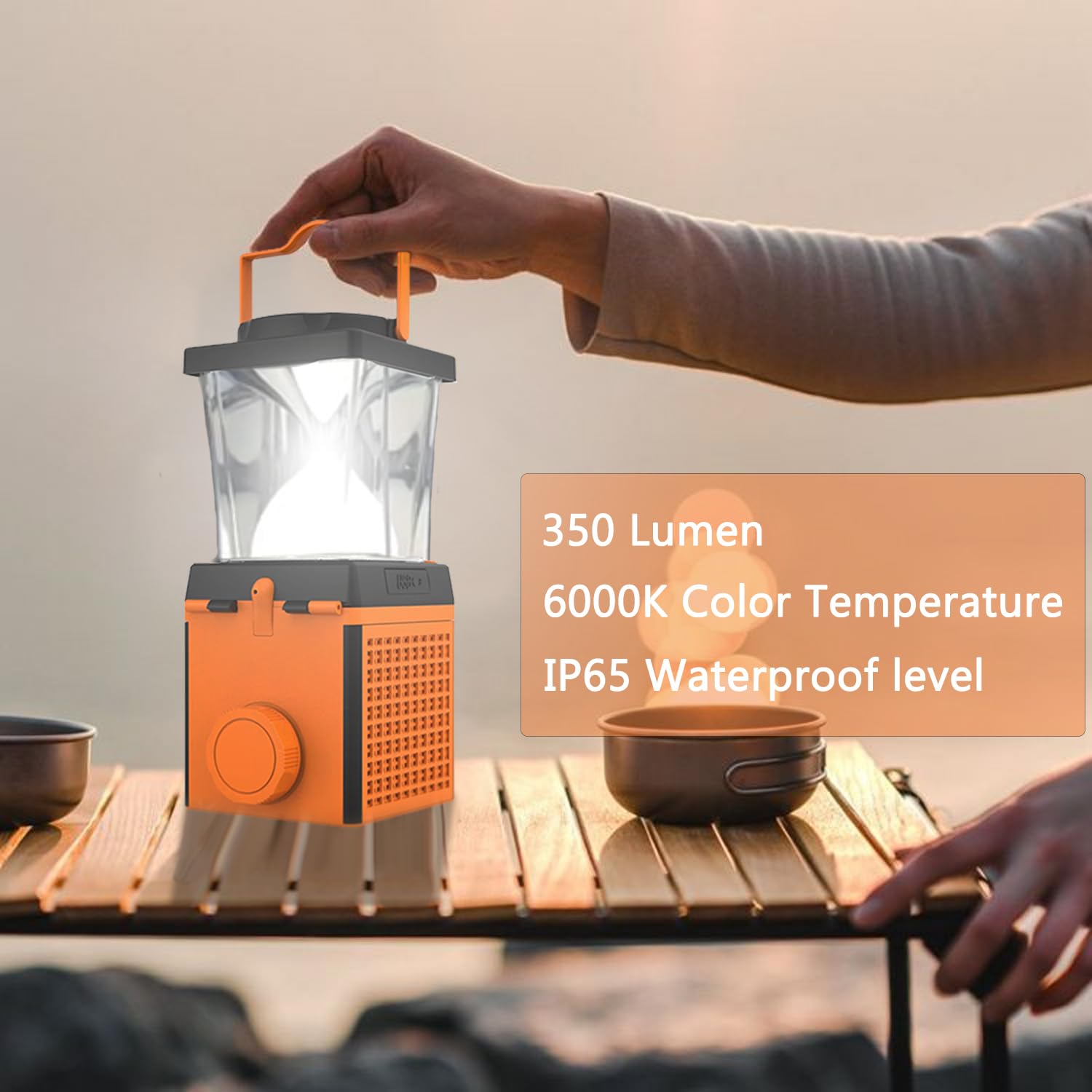 Foto 5 | Linterna Led Para Acampar Con Agua Salada, 350 Lúmenes, 350 Ml - Venta Internacional.