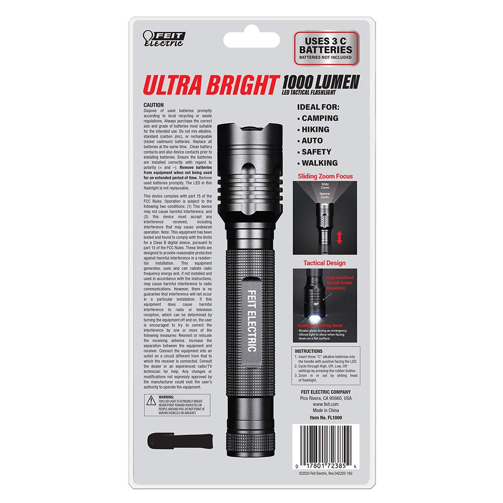 Foto 4 pulgar | Linterna Táctica Feit Electric 1000 Lúmenes-Venta Internacional
