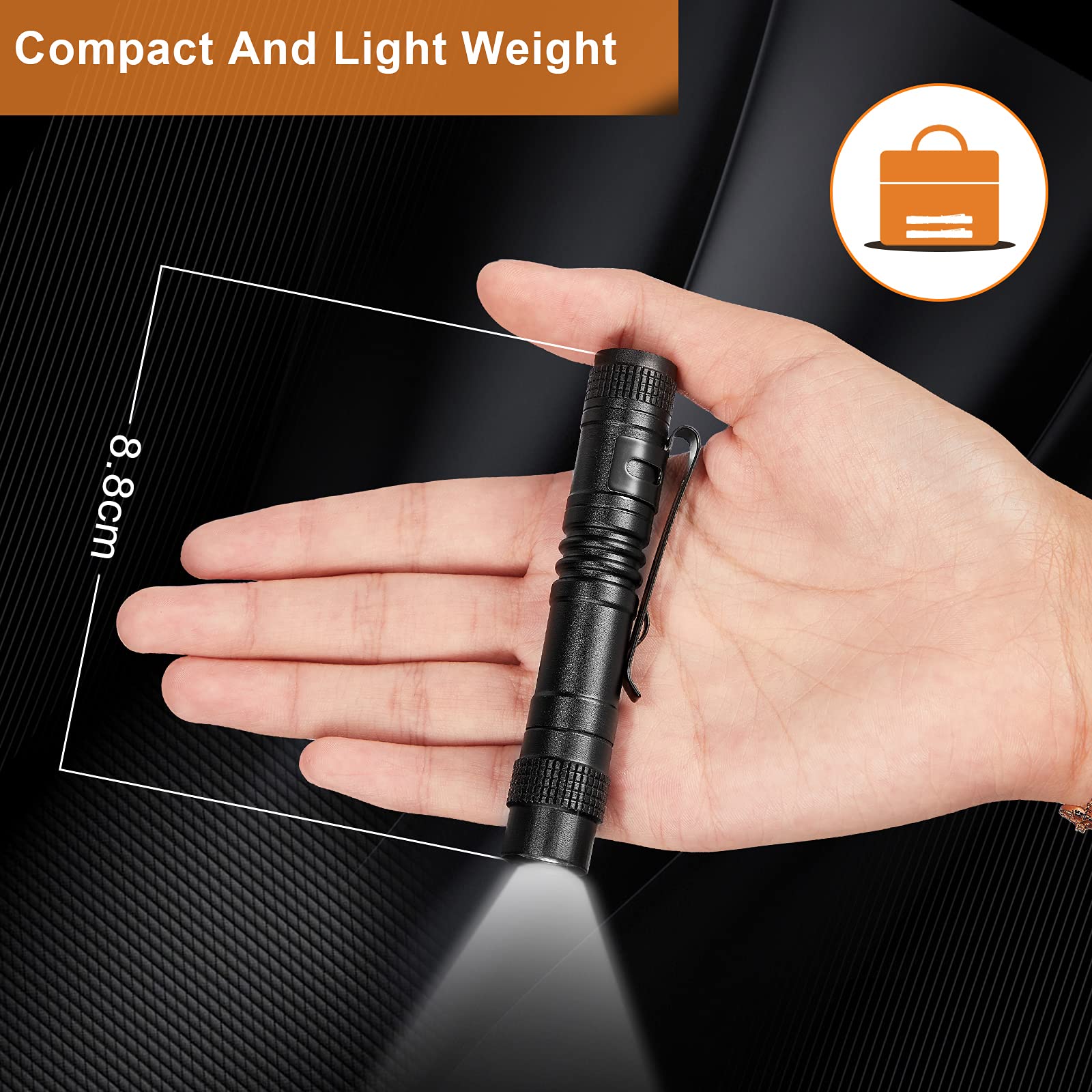 Foto 3 pulgar | Linterna Honoson Mini Pen Light Led de Aluminio 10 Piezas - Venta Internacional