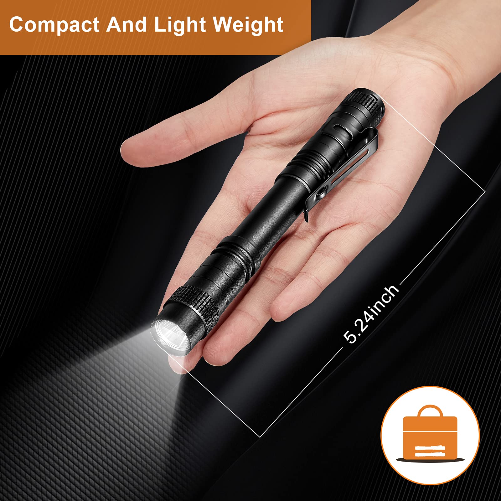 Foto 3 pulgar | Linterna Honoson Mini Pen Light Led de Aluminio 10 Piezas - Venta Internacional