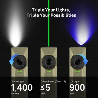 Foto 3 | Linterna Olight Recargable 1400 Lúmenes-Venta Internacional