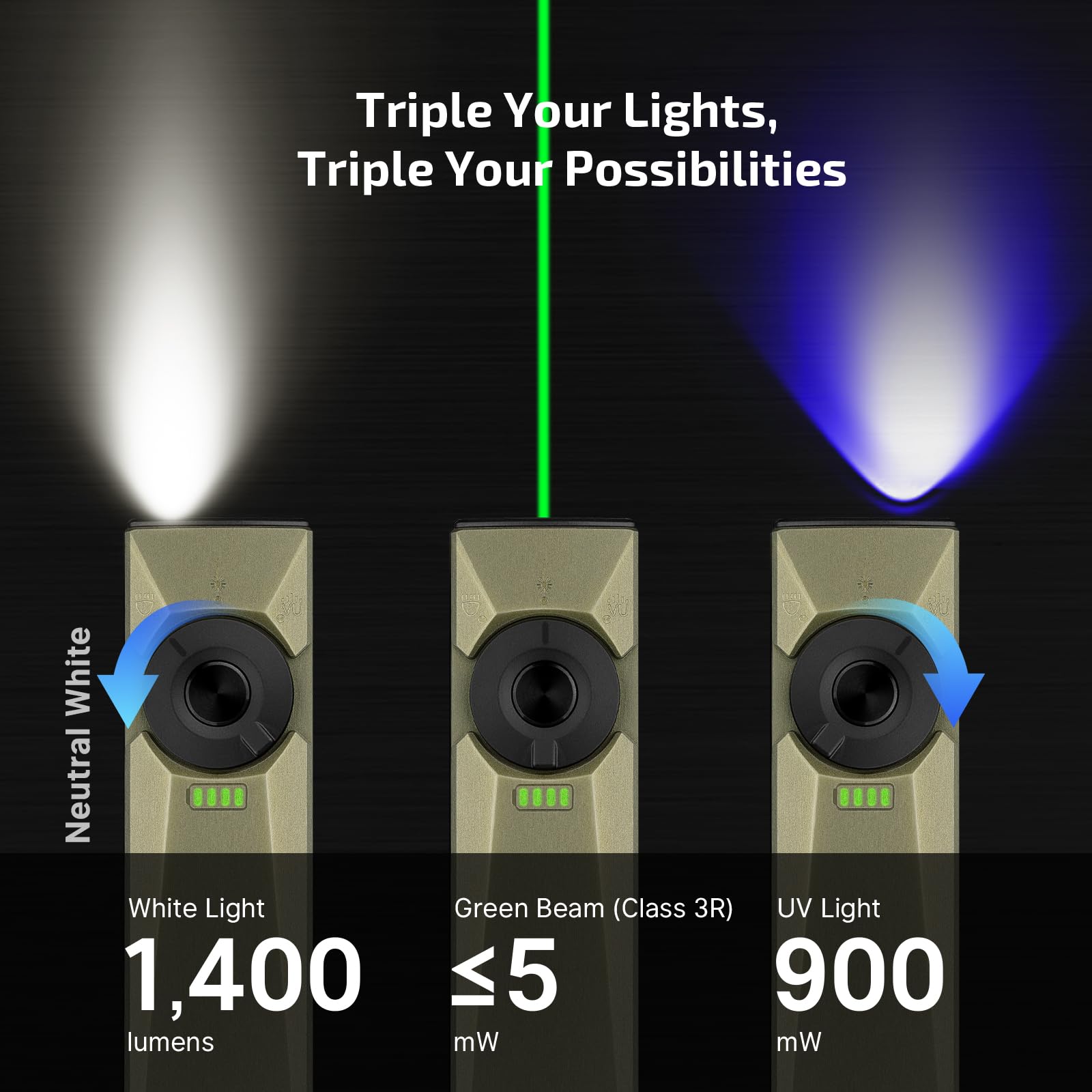 Foto 4 pulgar | Linterna Olight Arkfeld Ultra 1400 Lúmenes EDC Recargable - Venta Internacional