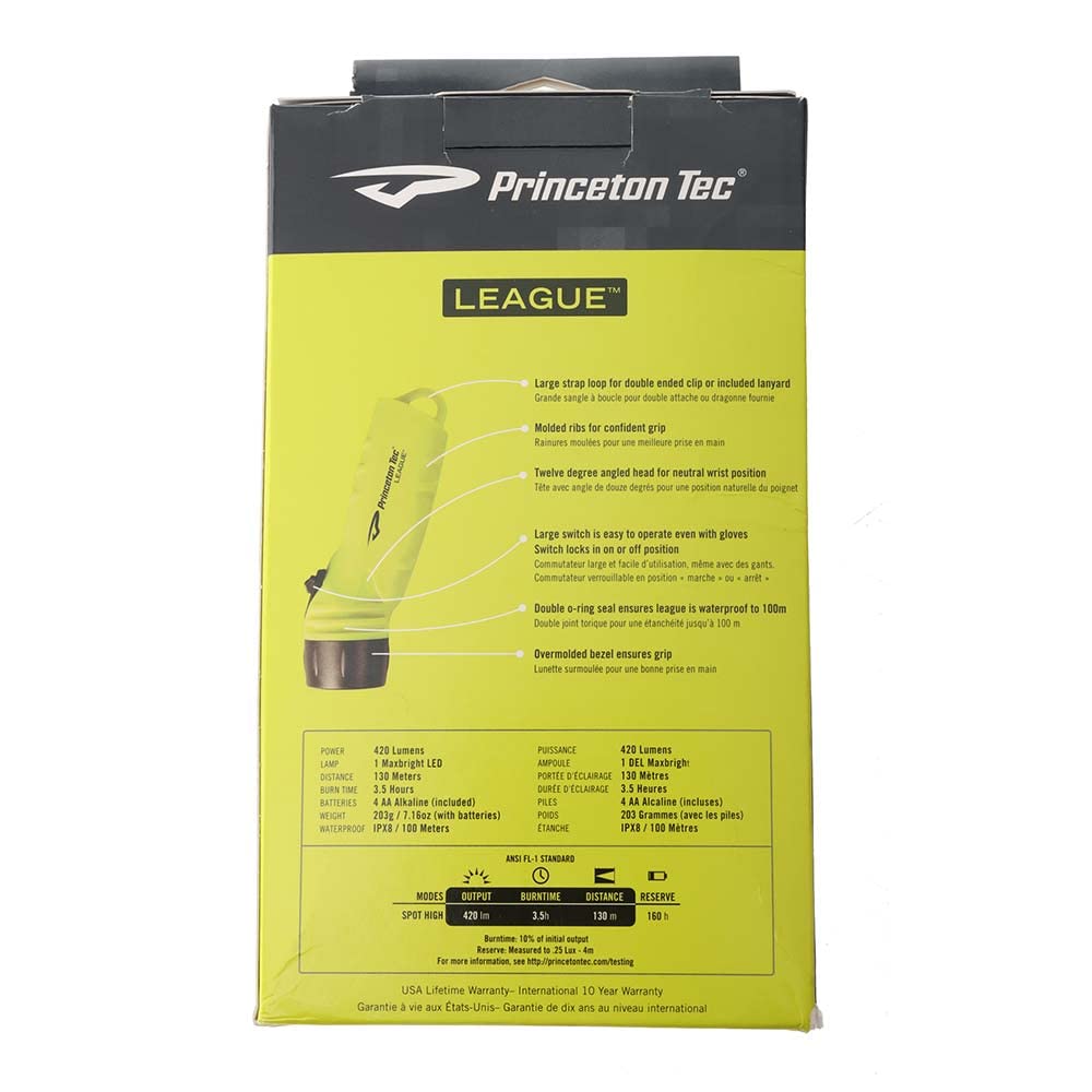 Foto 4 pulgar | Linterna Princeton Tec League Led 420 Lúmenes - Amarillo Neón - Venta Internacional.