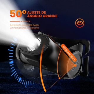 Foto 2 | Linterna Led Minera Recargable Con Sensor 190lm 3w Batería Eo Safe Imports Esi-19133 Negro