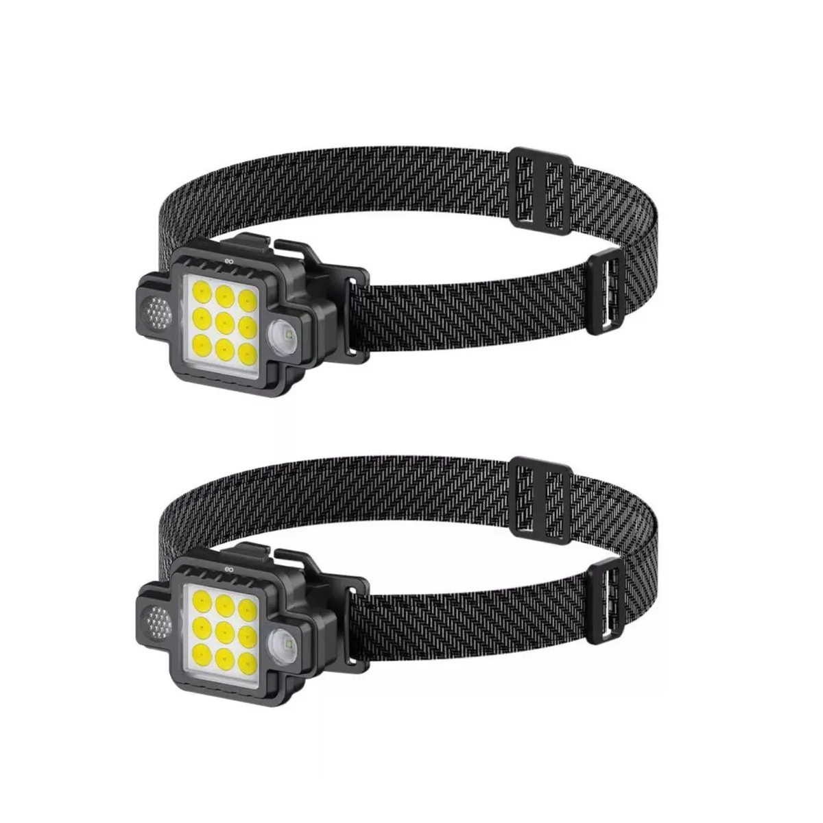 Lampara Minera Potente Linterna 5000lm Recargable 2pz Eo Safe Imports Esi-19134 Negro