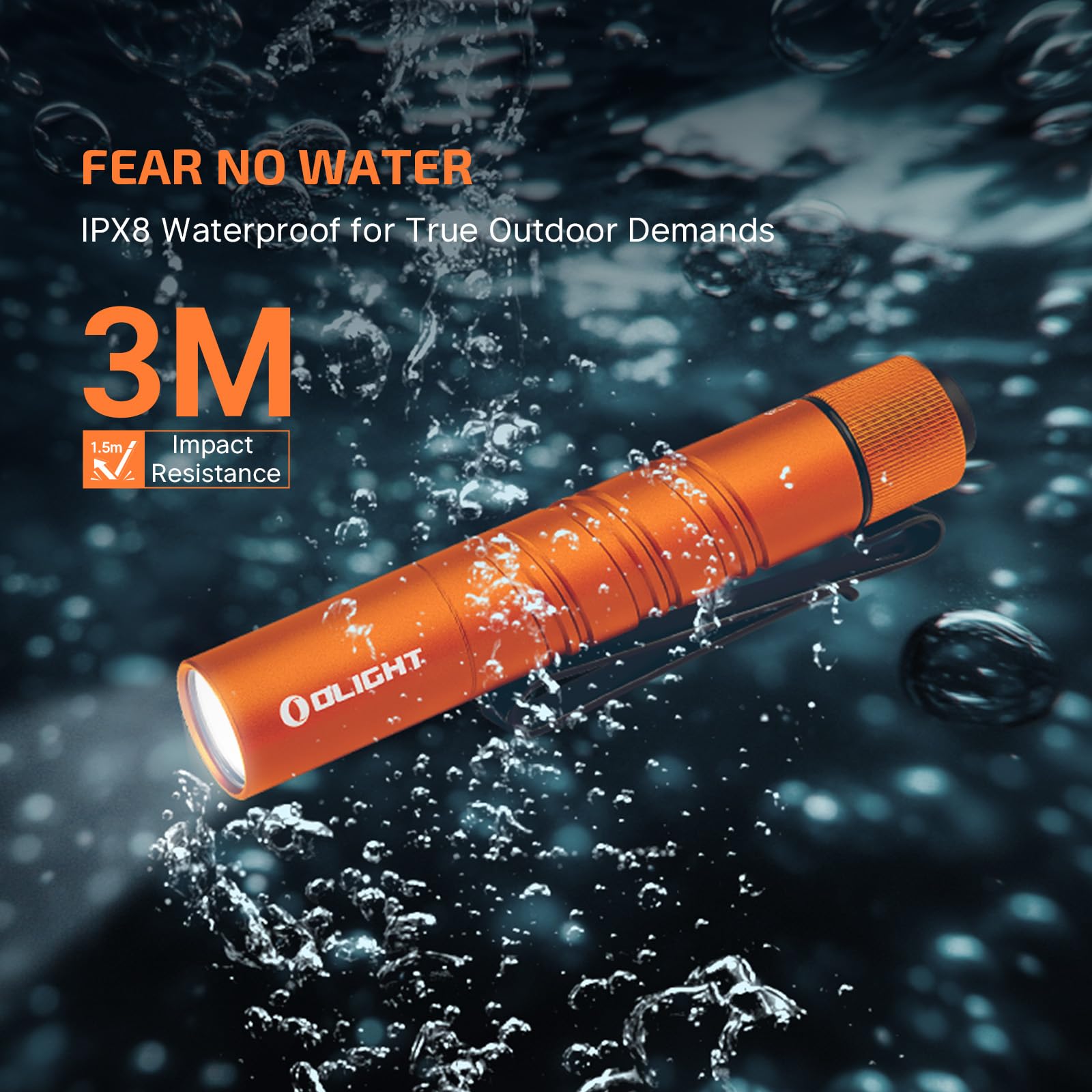 Foto 6 | Linterna Olight I3t 2 Eos 200 Lúmenes Con Pila Aaa Naranja - Venta Internacional.
