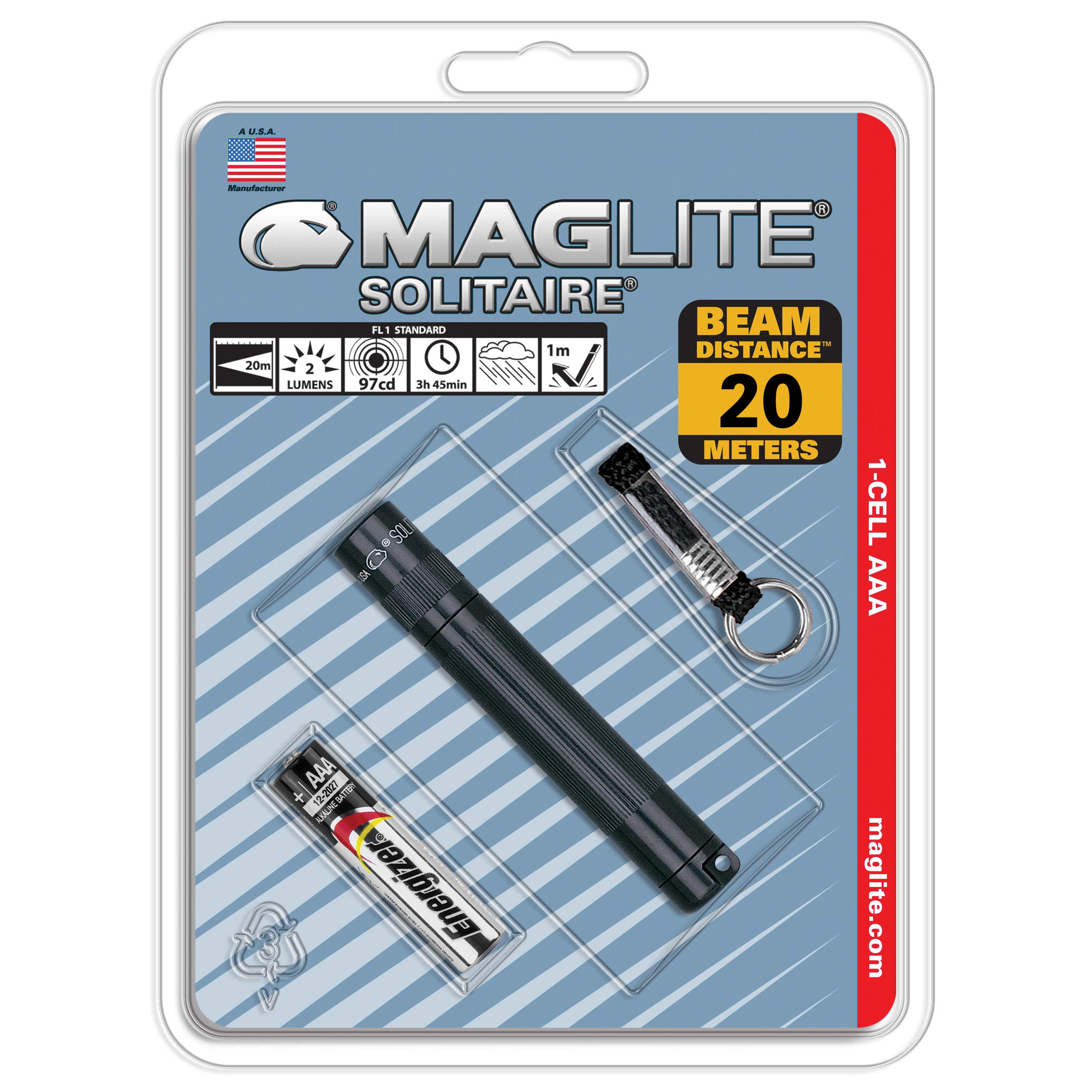 Foto 5 pulgar | Linterna Maglite Solitaire Incandescente De 1 Celda Aaa Negra - Venta Internacional.