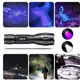 Foto 3 | Lampara Táctica 3000 Lumens Cree Led T6 Recargable Lab.g Negro