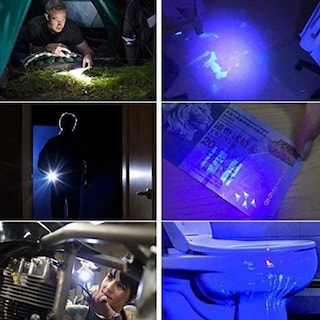 Foto 5 | Lampara Táctica 3000 Lumens Cree Led T6 Recargable Lab.g Negro