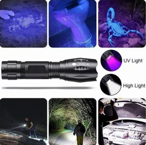 Foto 3 pulgar | Exclusiva Linterna 2 En 1 Xtellar Led Uv Recargable De Alta Potencia, Compacta Y Resistente