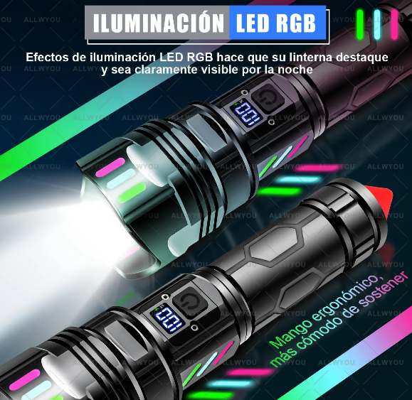 Foto 5 pulgar | Xtellar Led Linterna Recargable 4 En 1 Con Power Bank – 200000lm, Para Supervivencia, Viajes Y Escapadas Al Aire Libre