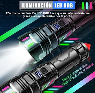 Foto 4 | Xtellar Led Linterna Recargable 4 En 1 Con Power Bank – 200000lm, Para Supervivencia, Viajes Y Escapadas Al Aire Libre