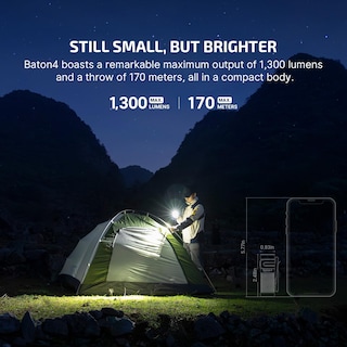 Foto 2 | Linterna Olight Baton4 Premium Edition Edc 1300 Lúmenes - Venta Internacional.