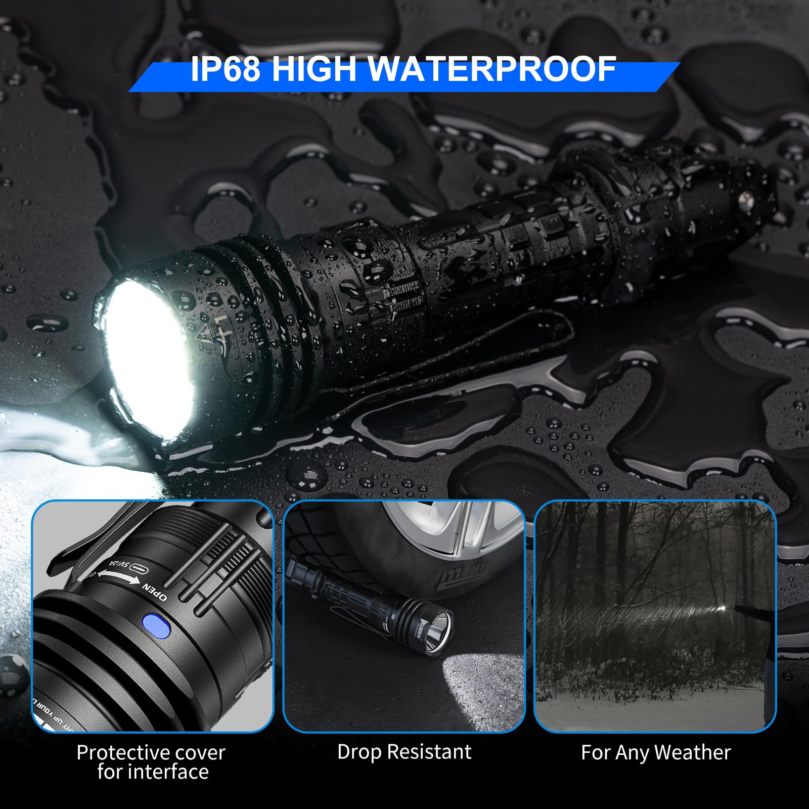 Foto 5 pulgar | Linterna Wuben T1 Tactical 2000 Lúmenes Recargable Ip68 - Venta Internacional.