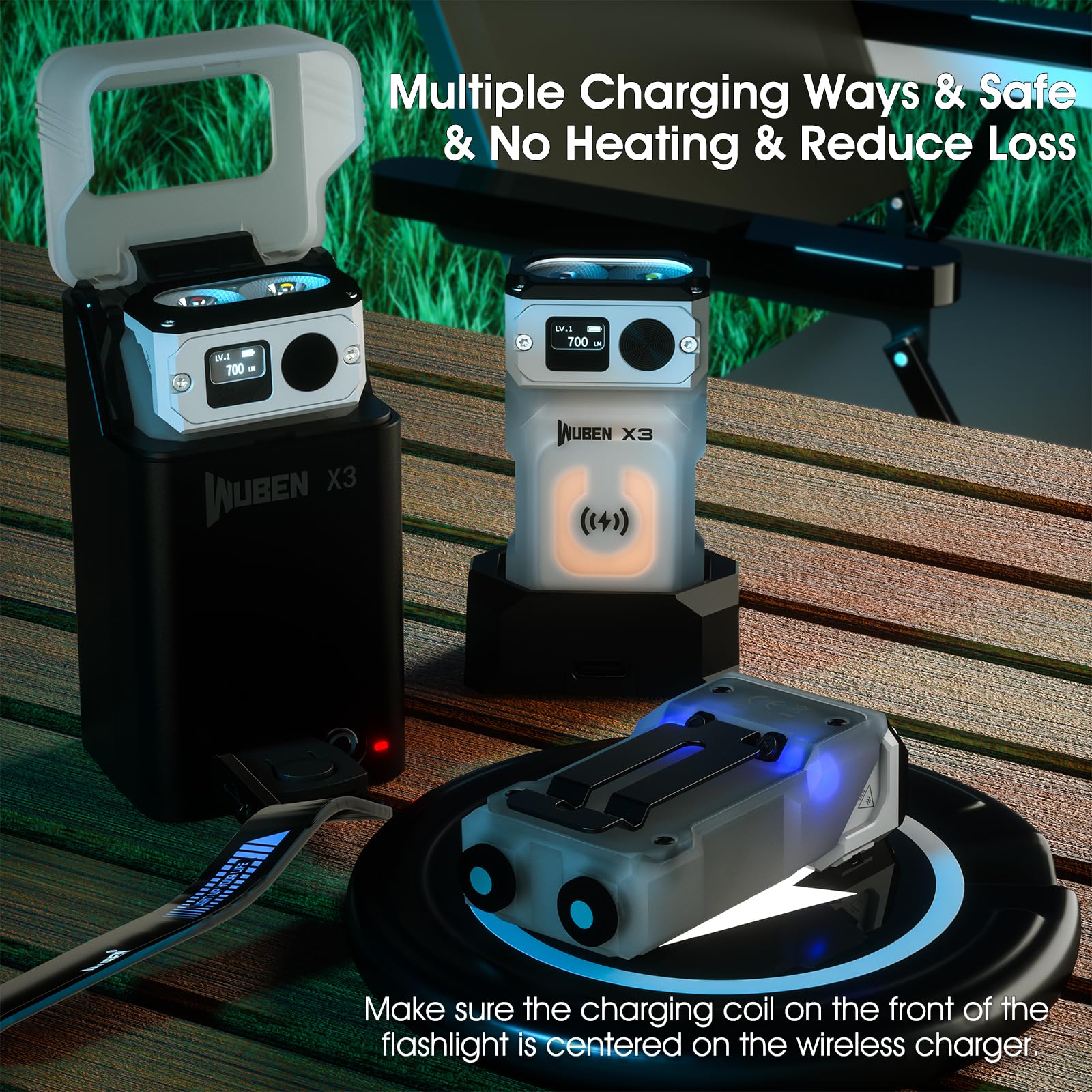 Foto 4 | Linterna Wuben X3 Mini Recargable 700 Lúmenes Ip65 - Venta Internacional.