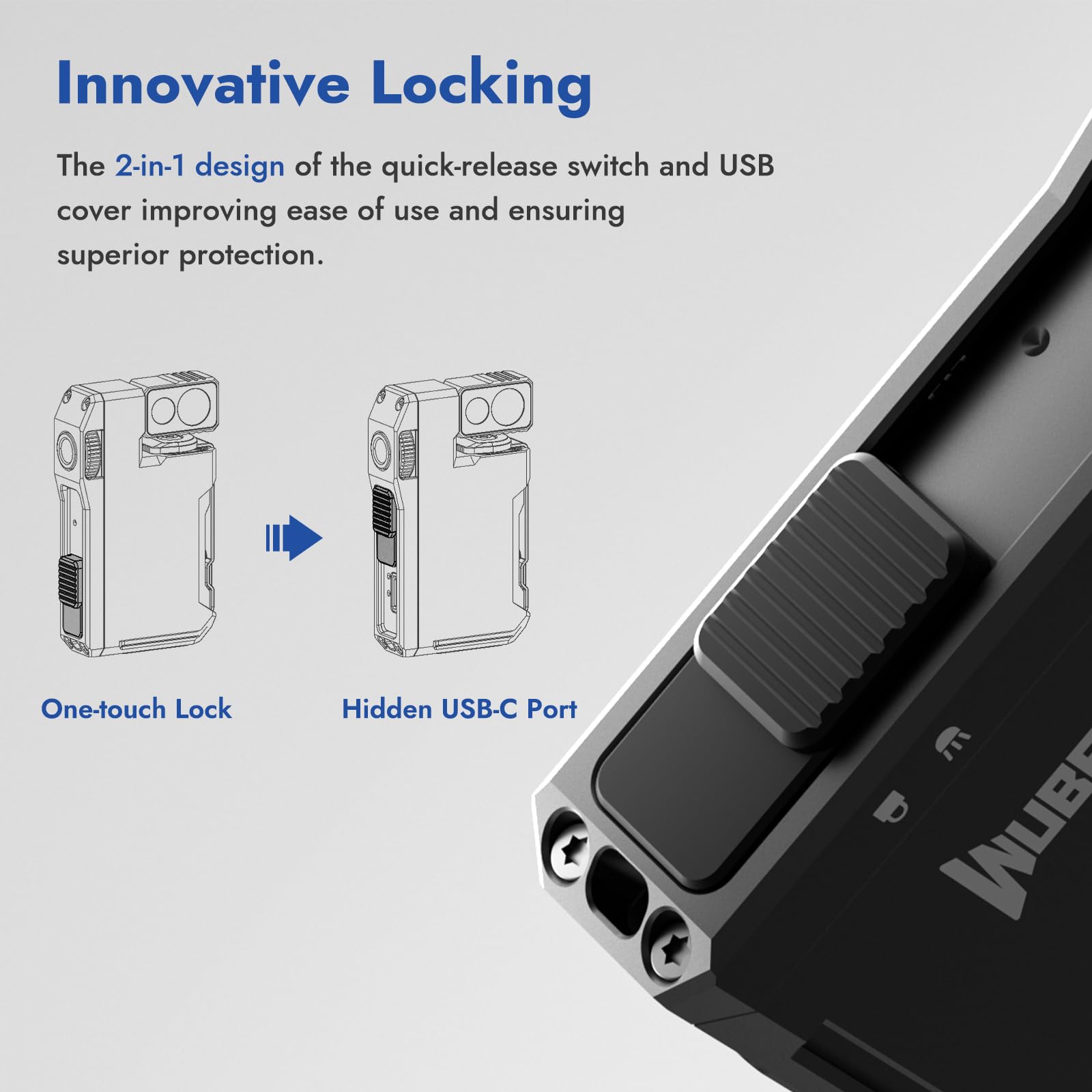 Foto 7 | Linterna Wuben G5 Recargable Edc 400 Lúmenes Con Luz Rgb - Venta Internacional.
